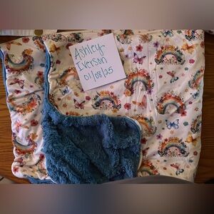 Posh Peanut EUC Lucky Rainbow Minky